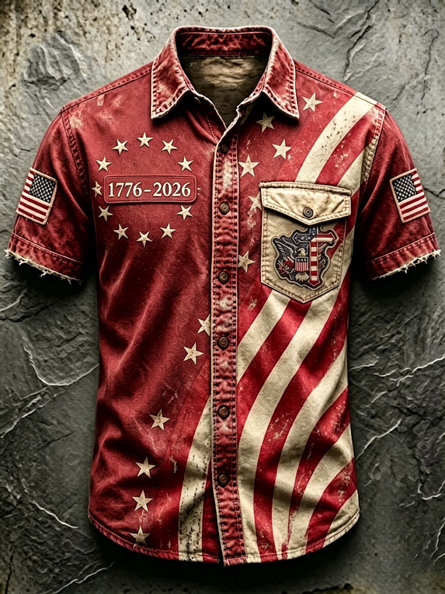 Men'S 250Th Anniversary National Faith Print Shirt